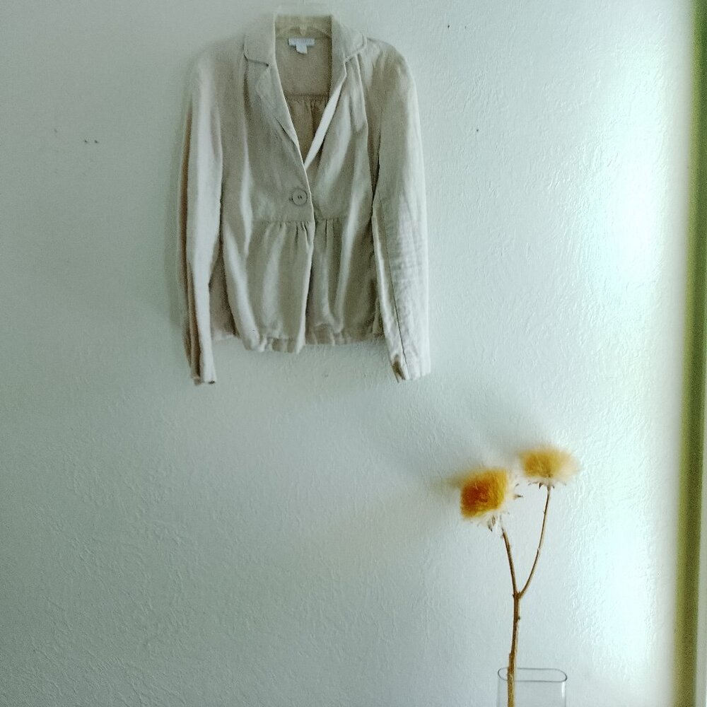 Linen Jacket Y2K Retro Cottagecore Natural Fabric Summer Capsule